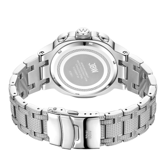 New JBW Men's Heist 1/7 cttw Diamond Quartz Stainless Steel Watch J6380D 45mm - Picture 5 of 10